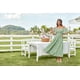 thumbnail image 5 of Vestido GRACE KARIN para mujer, cuello cuadrado, de verano, verde, 5 of 9
