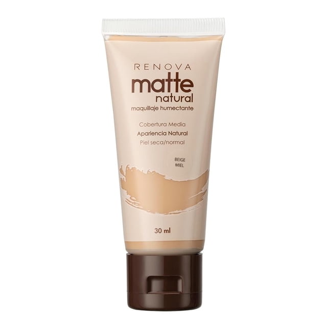 Maquillaje líquido Renova Matte Natural humectante beige miel 30 ml