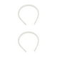 thumbnail image 1 of Diadema blanca resistente al desgaste Qarigey estilo Simple elegante con 4 perlas grandes 12 mm 2piezas, 1 of 5