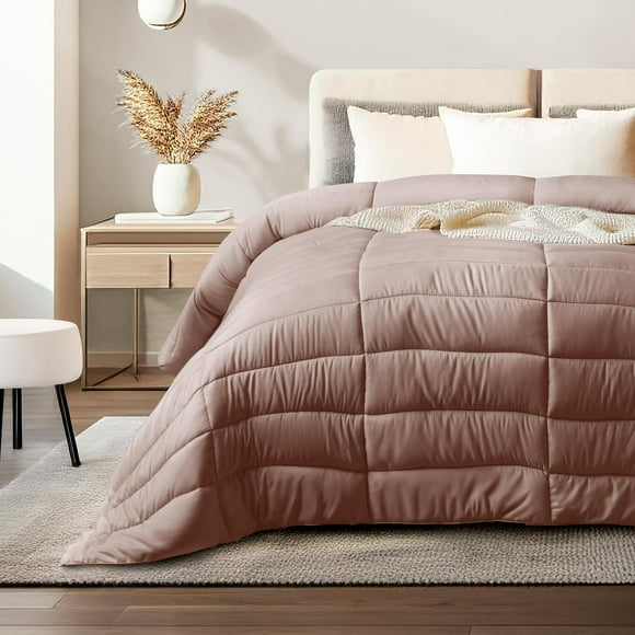 Edredón Acolchado Dreamlab Rosa Palo Hipoalergénico para Toda Estación Matrimonial