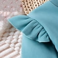thumbnail image 4 of fatyb Baby Girls Clothes Infant Newborn Fleece Lined Outfits Ruffle Long Sleeve Sweatshirts and Pants Sets, 4 of 7