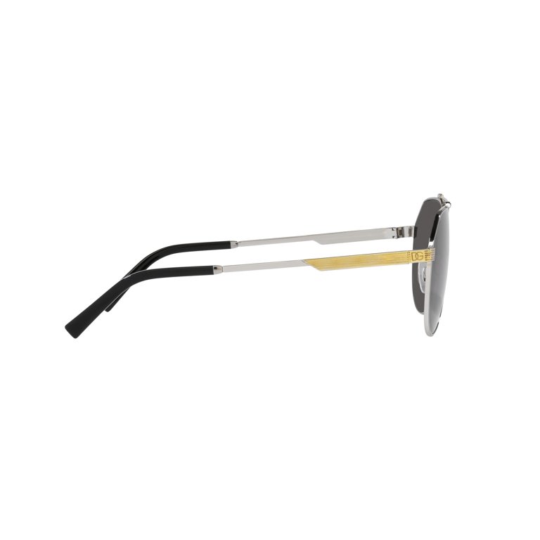 Dolce & Gabbana Unisex Aviator Sunglasses Silver/Gold Dolce And Gabbana DG2125 Silver Aviator Sunglasses – Ask Me Wear main image 2