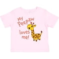 thumbnail image 3 of Inktastic My Peepaw Loves me- cute giraffe Boys or Girls Toddler T-Shirt, 3 of 5
