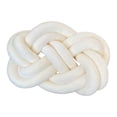 thumbnail image 2 of Almohada con forma de bola de nudo, cojín acogedor para cintura estética con forma de anillo, cojín para silla, decoración del hogar y la habitación lechoso, 2 of 8