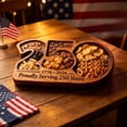thumbnail image 7 of 250th Anniversary Snack Platter - Serving Tray, Commemorative 1776-2026 Charcuterie Board for Independence Day Patriotic Celebrations Perfect for Home Kitchen Table Centerpiece, Holiday Party, 7 of 7