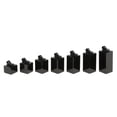 thumbnail image 1 of 7 Pieces Acrylic Stand Jewelry Display Holder, Rack Jewelry Exhibition Black Cuboid, 1 of 8