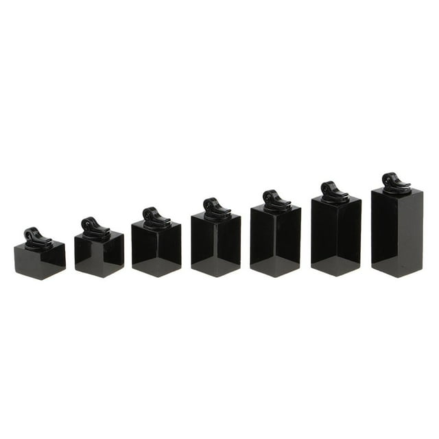 Set de 7pcs Soporte de exhibición Zulema Acrílico negro para joyas