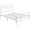 White, variant on Topeakmart Metal Platform Bed Frame with Headboard and Footboard, Twin Size, Matte Black