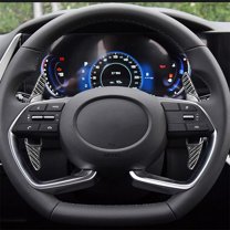 Carbon Fiber Steering Wheel Shift Paddle Shifters For Hyundai Sonata 2020-2022