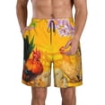 thumbnail image 1 of Balery The Chicken Family Traje de Baño Estilo Hawaiano para Hombre, Shorts de Secado Rápido con Bolsillos-Medium, 1 of 6