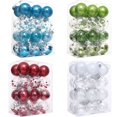 thumbnail image 2 of Bolas de plástico transparente para mascotas de 6/8 cm, decoración para árbol de Navidad, colgantes, 24 unidades/juego, suministros para fiestas en el hogar, adornos colgantes, 2 of 5