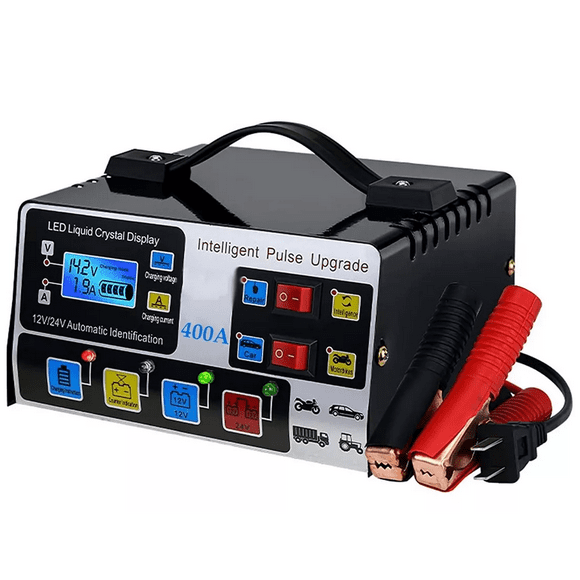 Cargador de Batería Inteligentes Automático 12/24v Auto 240W LCD