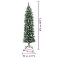 thumbnail image 2 of vidaXL Artificial Slim Christmas Tree with 300 LEDs Green 82.68 in, 2 of 4