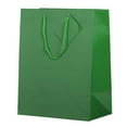 thumbnail image 3 of JAM Glossy Gift Bags, 10 x 13 x 5, Green, 100/Pack, Large, 3 of 4