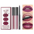 thumbnail image 2 of Mattes Lip Gloss Trios Set Non Sticky Non Fading Moisturizing And Nourishing With Precise Lip Liner 3ml, 2 of 6