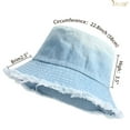 thumbnail image 5 of JASGOOD Denim Bucket Hat for Women Men Large Summer Cap Outdoor Sun Hat for Fishing Hiking Beach Sports, 5 of 9