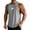 Gray, variant on Men's Mesh Tank Tops Swim Beach Sleeveless Shirt Quick Dry Gym Workout Stringer Muscle Tshirts Big and Tall Size M-4XL White