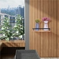 thumbnail image 2 of 2 Pcs Modern Floating Storage Shelves Wall Mounted Storage Racks Iron Pine Shelves Kitchen Bathroom Bedroom, 2 of 9