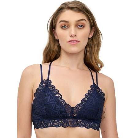 

Blake & Co. Juniors Lace Triangle Strappy Racerback Pullover Bralette