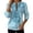 Sky Blue, variant on QQZ Quarter Zip Pullover Sweatshirt For Women, Printed V Neck Sweatshirts Fleece Long Sleeve Women's Fashion Hoodies & Sweatshirts