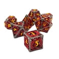 thumbnail image 3 of Juego de dados Dnd de metal Juego de dados de dragones y mazmorras D&D Regalos Juego de dados poliédricos huecos de 7 cps con caja de metal de regalo Adecuado para tarjetas de juegos de mesa D&D Pathf, 3 of 5