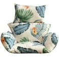 thumbnail image 4 of Eurhowing Hanging Egg Chair Cushion with Headrest & Armrest, 4" Thick Waterproof Non-Slip Swing Chair Pad, Outdoor Cushions for Patio Furniture (Hawaiian), 4 of 8