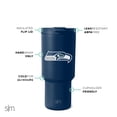 thumbnail image 2 of Vaso simple y moderno de la NFL Seattle Seahawks de 900 ml con tapa, 2 of 4