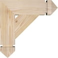 thumbnail image 3 of Ekena Millwork 3 1/2"W x 14"D x 14"H Traditional Arts & Crafts Smooth Bracket, Douglas Fir, 3 of 4