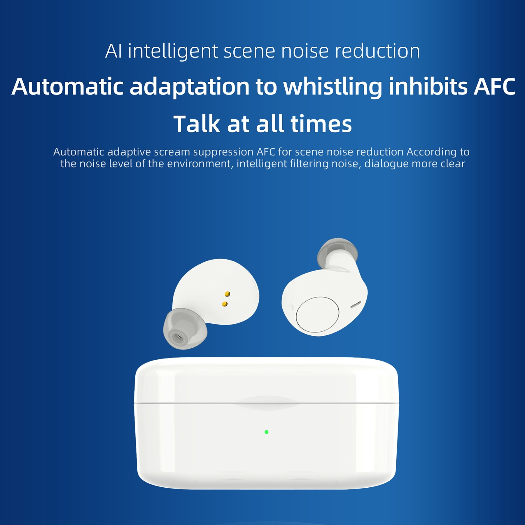 AuyeeSnc OTC Hearing Aids: 32-Channel Digital Chip,AI Adaptive,Noise Reduction,Portable Charge,Elder Hearing Amplifiers for Hearing Loss,4 Modes, 5 Volume Levels, 120Hrs
