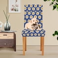 thumbnail image 4 of Yayeee 2 Pack Dining Chair Covers Stretch Parson Chairs Slipcovers Seat Protector, Elegant Daisy Pattern, 4 of 6