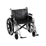 Steel Standard Wheelchair Arm Type: Detachable Desk Arms, Front Rigging: Footrests, Seat Size: 25" W