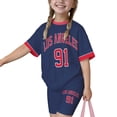 thumbnail image 5 of CUSTG Toddler Girls Sets Letter Print Short Sleeve Tops With Shorts Casual Sport Summer Outfit For Toddler Kids Casual Everyday Wear School Classroom First Day Of School Shirt, 5 of 5