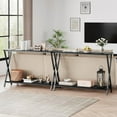thumbnail image 7 of 41.3" Industrial Console Table w/ Metal Frame & Shelf For Entryway, Living Room and  bedroom, 7 of 7