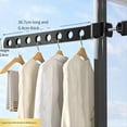 thumbnail image 2 of Window snap clothes drying rack, dormitory balcony drying rack BLACK, 2 of 5