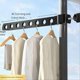 thumbnail image 2 of Window snap clothes drying rack, dormitory balcony drying rack WHITE, 2 of 5