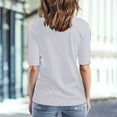thumbnail image 6 of Sanbonepd T Shirts for Women Short Sleeve Boat Neck Ruched Side Slim Fit Basic Casual T Shirts Summer Tee Tops Plain Shirt Black, 6 of 9