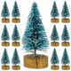 thumbnail image 1 of Miniárboles de Navidad XCF 24 piezas decoración de escritorio PVC madera 4,00X2,00X1,00cm, 1 of 2