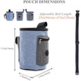 thumbnail image 5 of AMERTEER Dog Treat Bag, Multi-Purpose & Portable Puppy Treat Pouch, Adjustable Waistband & Poop Bag Dispenser, 2 Sizes Dog Training Pouch for Walking, Hiking, 5 of 6