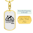 thumbnail image 3 of Fishing Partners For Life Stainless Steel or 18k Gold Premium Swivel Dog Tag Keychain, 3 of 8