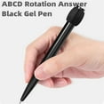 thumbnail image 2 of Dsscvnef ABCD Rotation Answer Black Gel Pen 1pc Answer Pen Rotating Gel Pen ABCD Selection Difficult Artifact Meeting Boredom Mailing Time Transfer Pen Back to School School Supplies 1ml, 2 of 9