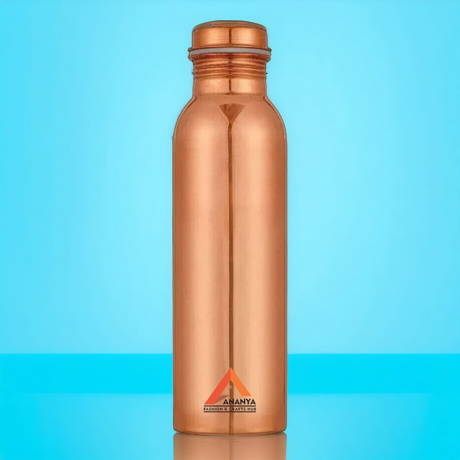 Plain Matt Copper Water Bottle 950 ml Ayurvedic Pure Copper Vessel For Drinking Health Benefits