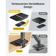 thumbnail image 4 of TEMOGU-Adjustable Steel Monitor Mount Reinforcement Plate, Desk Stabilizer Plate for Thin, Glass or Fragile Desks,Universal Protective Support for C-Clamp & Grommet Monitor Arms, No Scratch Bracket, 4 of 4