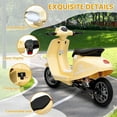 thumbnail image 3 of Luku 24V Kids Motorcycle for Big Kids - 14MPH Max Speed, 350W Motor, Ideal for Ages 8-12, Beige, 3 of 7
