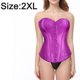 thumbnail image 2 of Corsé hasta la cintura deshuesada Cincher Bustier Top Botón frontal túnica sexy - Púrpura Zhivalor CPB-SSW2142-5, 2 of 5