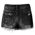 thumbnail image 5 of LYMAYTER Women Jeans Shorts for Ripped Fashion Mid Rise Curvy Cutoff Jeans Shorts Summer Denim Shorts S-2XL, 5 of 8