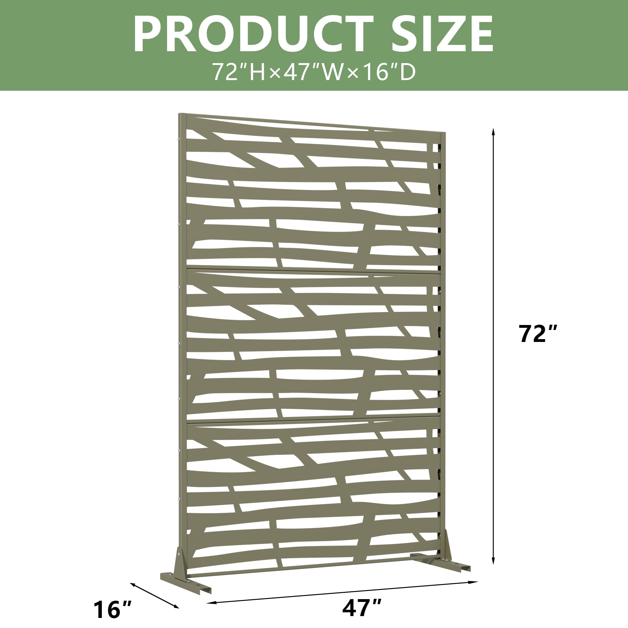 Privacy Metal Screen Fence Panel