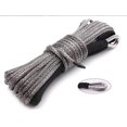 thumbnail image 2 of 1/4" x 50ft 7500LBs Synthetic Winch Rope - for ATV, UTV, SUV, Truck, Boat Towing, Gray, Durable & Lightweight, 2 of 8