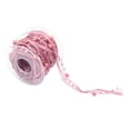 thumbnail image 1 of Cinta de encaje transparente con cuentas de perlas de 10 metros para decoración de bodas DIY, color rosa Rosado, 1 of 6