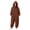 Brown, variant on CQXIDFH Onesie Pajama Printed Long Sleeve Jumpsuit Casual Pullover Pajama Onesie for Home Comfort & Relaxation Home Lounge Sleepwear