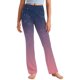 thumbnail image 2 of Odeerbi 2-13 Años Niñas Pierna Ancha Pantalones Yoga Gradiente Workout Danza Deportes Atlético Pantalones Elasticidad Lindo Alta Cintura Pantalones Pierna Recta, 2 of 9